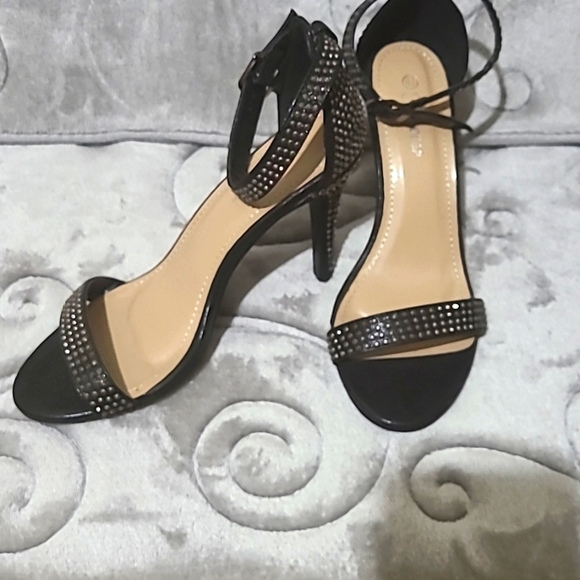 Black Rhinestone Heels - Picture 6 of 6